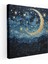 Gece Serenad Duvar Sanatı - Gece Izlenimci Yıldızlı Gece Gökyüzü Kanvas 1