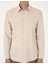 Erkek Bej Slim Fit Uzun Kollu Basic Gömlek 50316734-VR011 6