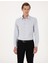 Erkek Açık Gri Slim Fit Uzun Kollu Basic Gömlek 50316734-VR001 3