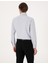Erkek Açık Gri Slim Fit Uzun Kollu Basic Gömlek 50316734-VR001 6