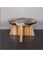 Mylamp Nurıa Fosil Ağaç & Teak Sehpa 60X37X60 cm 2
