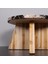 Mylamp Nurıa Fosil Ağaç & Teak Sehpa 60X37X60 cm 4