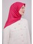 K.fuşya Düz Renk Trend Twill Eşarp 1