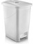 Slim Pedallı Banyo Mutfak Çöp Kovası - 15 Litre - Beyaz 3