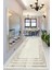Dijital Kaymaz Yıkanabilir Bej Vizon Çerçeveli Salon Halısı Mutfak Halısı Yolluk DC-7193 2