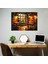 Leonid Afremov Tablo Sanatı - Sıcak Tonlarda Cosy Cafe Kanvas Tablo - Ev Dekorasyonu Duvar Sanatı 3