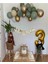 7 Küf Yeşili 3 Krom Gold 3 Kum Rengi Pastel Balon Gold Happy Birthday Banner Mini Zincir Balon Seti 3