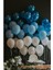 100 Adet Mavi-Beyaz-Lacivert Metalik Balon ve Balon Zinciri Konsept Balon Parti Süslemeleri 1