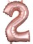 ^^ 34 Inç 75 cm Rakam Folyo Balon*2 Rose Gold* 1