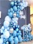 Mavi Balon Seti Erkek Çocuklar Için Doğum Günü Balon Zinciri 1