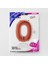 0 Rakam Rose Gold Folyo Balon 100 cm 2