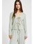Kadın Önden Bağlamalı Kimono Yeşil Yeni Sezon Rahat Kalıp, Kadın Bluz 1