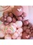 ^^ Doğum Günü Konsepti *rosewood*makaron Pembe* 60 Lı Balon Zinciri Parti Seti 3