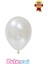 12’’ Baskı Balonu Metalik Beyaz 100’LÜ 1