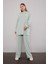 Mint Yeşili Şerit Taş Detaylı Ikili Takım 2