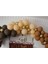 50 Adet Kahverengi Somon Karamel Gold Balon 1