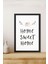 1 Adet Home Sweet Home Yazılı Ahşap Siyah Çerçeve Görünümlü Mdf Tablo 2