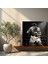 Muhammad Ali Duvar Sanatı - Yoğun Siyah Beyaz Kanvas Tablo - Duvar Dekorasyonu Için Muhammad Ali Kanvas Duvar Sanatı 3