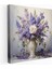 Mor Çiçek Buketi Kanvas Tablo - Mor Kanvas Mor Duvar Dekorasyonu 1
