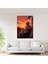 Yaşlıların Duvardaki Sanatı - Kanvas Tablo Sıcaklık Canlı Günbatımı 2