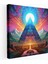 Pink Floyd Kanvas Tablo - Psikedelik Prizma Duvar Sanatı - Pink Floyd Prizma Trippy Duvar Sanatı 1