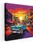 Retro Pop Art Şehir Kanvas Tablosu 1