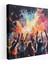 Modernist Rock Konseri Kanvas Tablosu 1