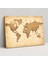 Vintage Dünya Haritası Dekorasyon - Dünya Haritası Kanvas Duvar Sanatı 1