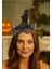 Şapkalı Tüylü Taç Haloween Cadılar Bayramı Tacı 1