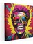 Pop Art Kafatası Portre Kanvas Tablo 1