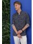 G 1539 Slim Fit Siyah Klasik Gömlek 2