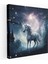 Muhteşem Unicorn Kanvas Tablo - Yıldızlı Bir Gece Gökyüzü Karşısında - Unicorn Dolunay Yıldızlı Gece Gökyüzü Duvar Sanatı 1