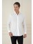 Slim Fit Pamuk Uzun Kol Klasik Beyaz Gömlek Gk 745 2