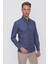 G 1517 Slim Fit Lacivert Spor Gömlek 4