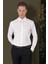 Gk 707 Slim Fit Beyaz Klasik Gömlek 3