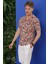 G 1537 Slim Fit Kahve Klasik Gömlek 2