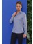 Gk 680 Slim Fit Mavi Klasik Gömlek 3