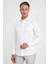 Slim Fit %100 Pamuk Non Iron Kumaş Dokulu Klasik Beyaz Gömlek Gk 744 3