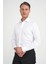 Slim Fit %100 Pamuk Non Iron Kumaş Klasik Beyaz Gömlek Gk 734 3