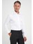 Slim Fit %100 Pamuk Non Iron Kumaş Klasik Beyaz Gömlek Gk 734 4