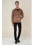 G 1578 Slim Fit Camel Klasik Gömlek 1