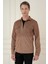 G 1578 Slim Fit Camel Klasik Gömlek 3