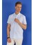 G 1556 Slim Fit Mavi Klasik Gömlek 3
