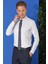 Gk 719 Slim Fit Dokulu Pamuklu Klasik Mavi Gömlek 3