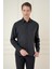 Slim Fit %100 Modal Uzun Kol Klasik Siyah Gömlek Gk 743 3