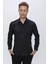 Gk 663 Slim Fit Siyah Klasik Gömlek 1