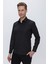 Gk 663 Slim Fit Siyah Klasik Gömlek 2