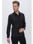 Gk 663 Slim Fit Siyah Klasik Gömlek 3