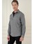 G 1581 Slim Fit Gri Klasik Gömlek 4