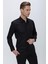 Gk 665 Slim Fit Siyah Klasik Gömlek 2